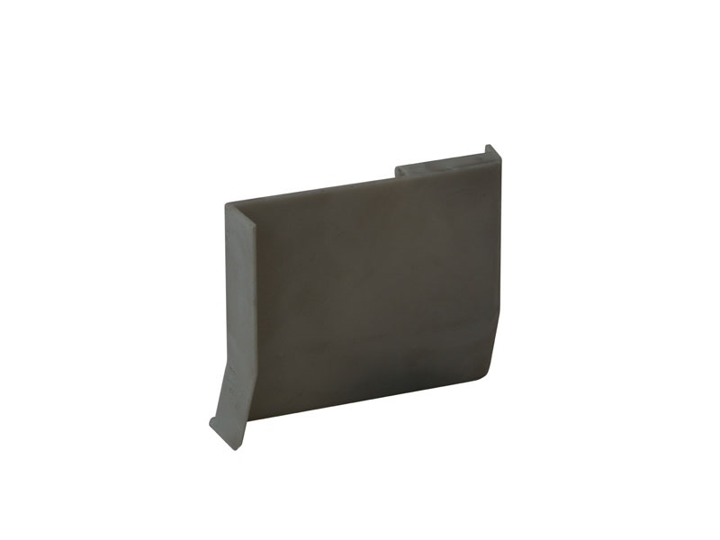 Накладка декоративная для навеса шкафа 801007500DX, серебристая, правая. Рис. 1