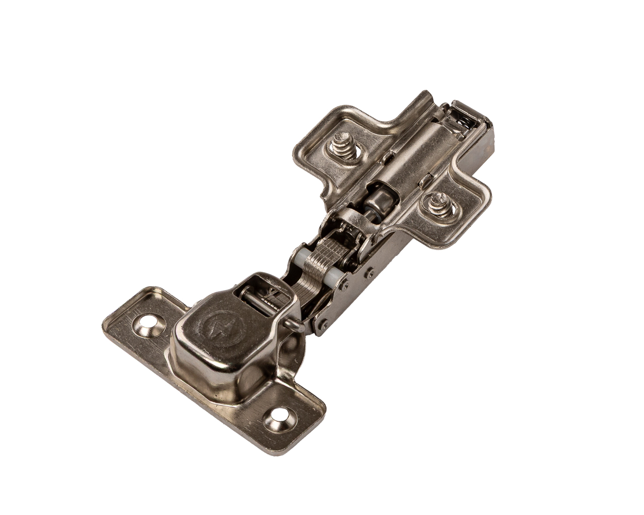 Петля накладная Clip-On с доводчиком, 84 гр, с монтажной планкой H=2 мм в сборе, с предустановленными евровинтами, 45 мм, 35 мм чашка. Рис. 2