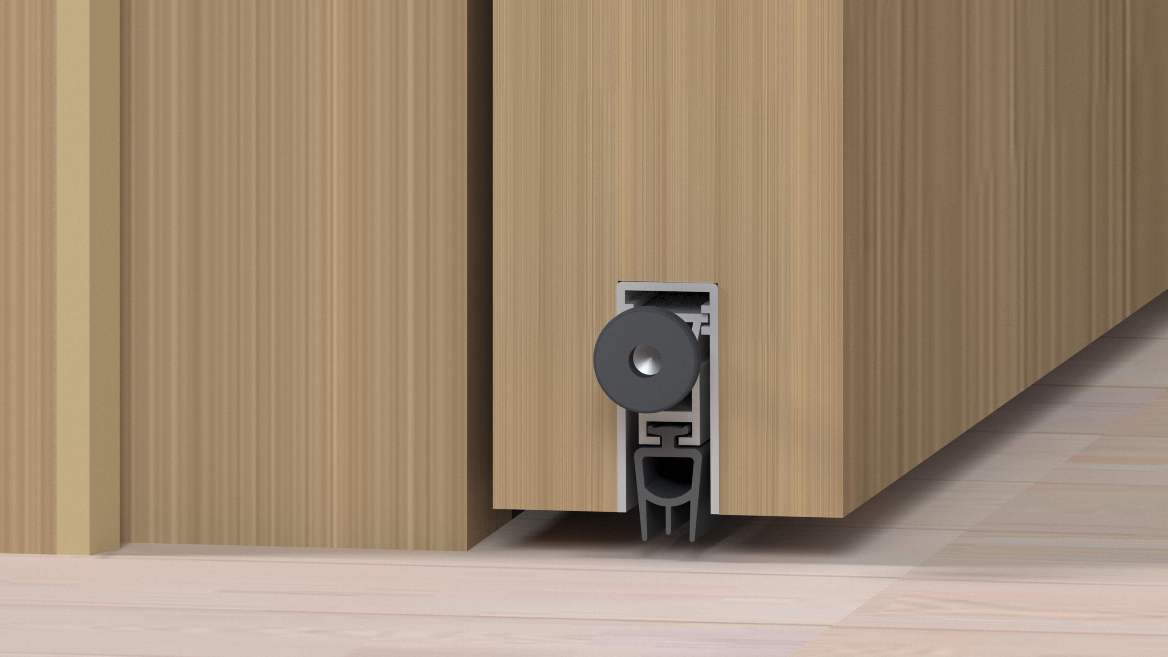 Автоматический дверной умный порог, длина 1420 мм, в паз 12x27 мм. Рис. 3 Автоматический дверной умный порог, длина 1420 мм, в паз 12x27 мм. Рис. 3