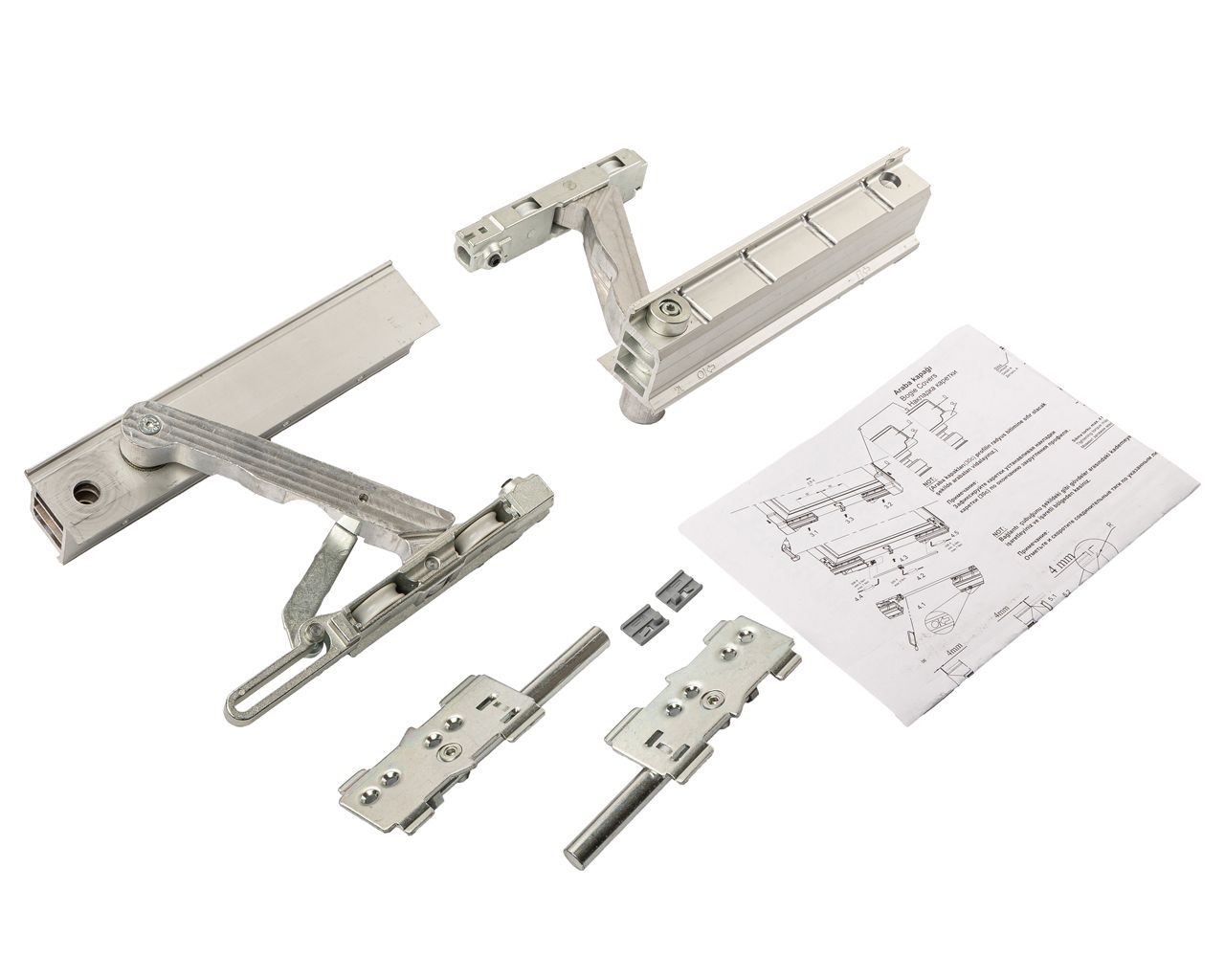 Комплект кареток левый + усилители , PTS 160 кг. Рис. 3 Комплект кареток левый + усилители , PTS 160 кг. Рис. 3