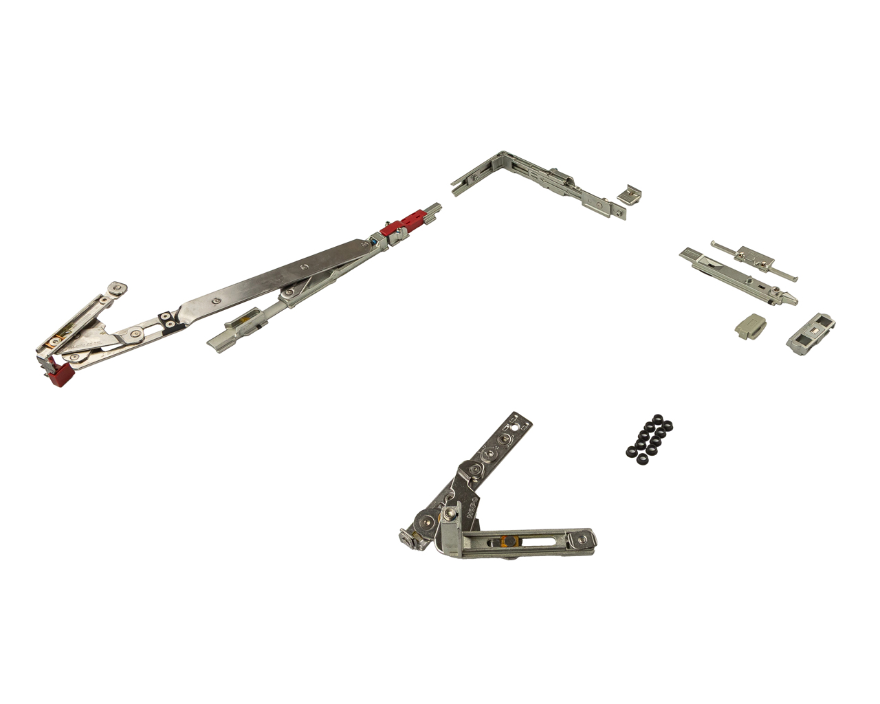 Комплект поворотно-откидной (скрытые петли + запорные элементы), 90°, 475-1000 мм, V.01, левый, 100 кг. Рис. 2 Комплект поворотно-откидной (скрытые петли + запорные элементы), 90°, 475-1000 мм, V.01, левый, 100 кг. Рис. 2