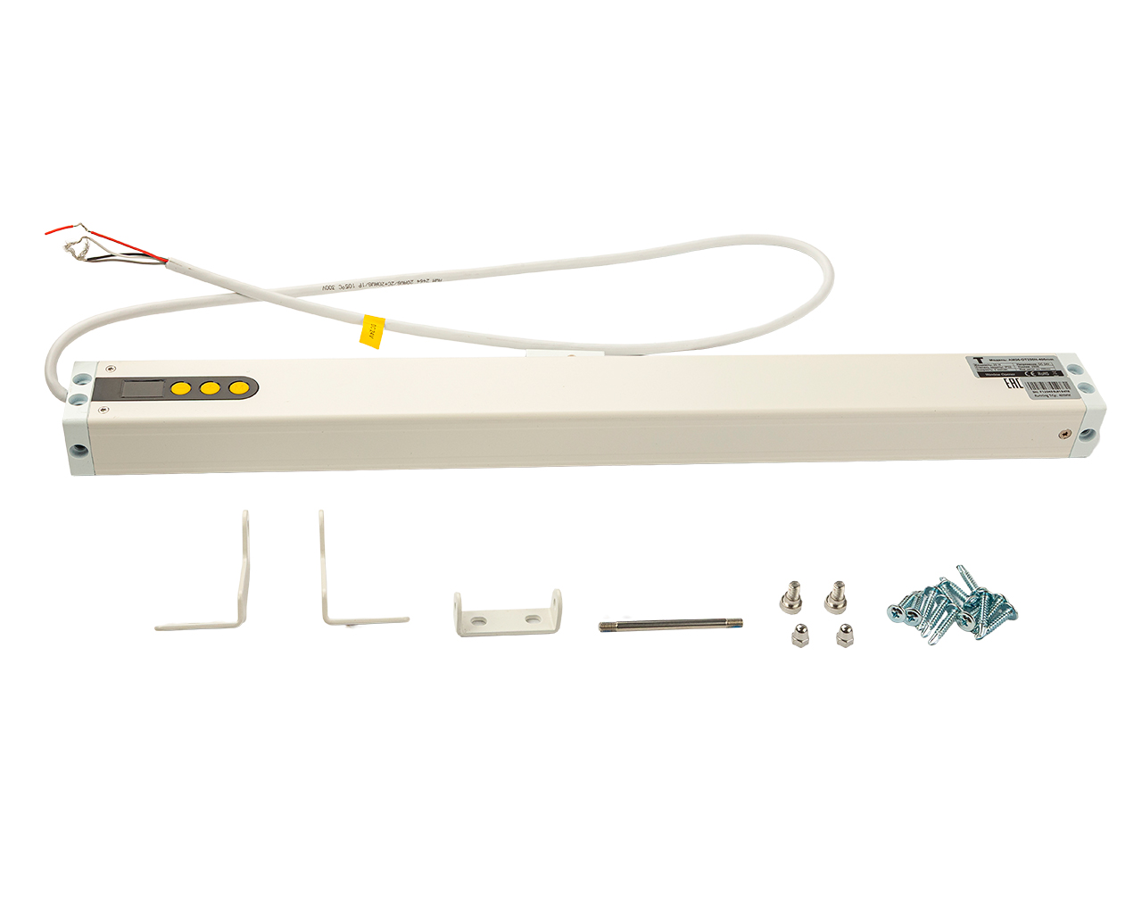 Электропривод цепной PRO Синхро с регулировкой выхода до 400мм, 24В, белый. Рис. 3