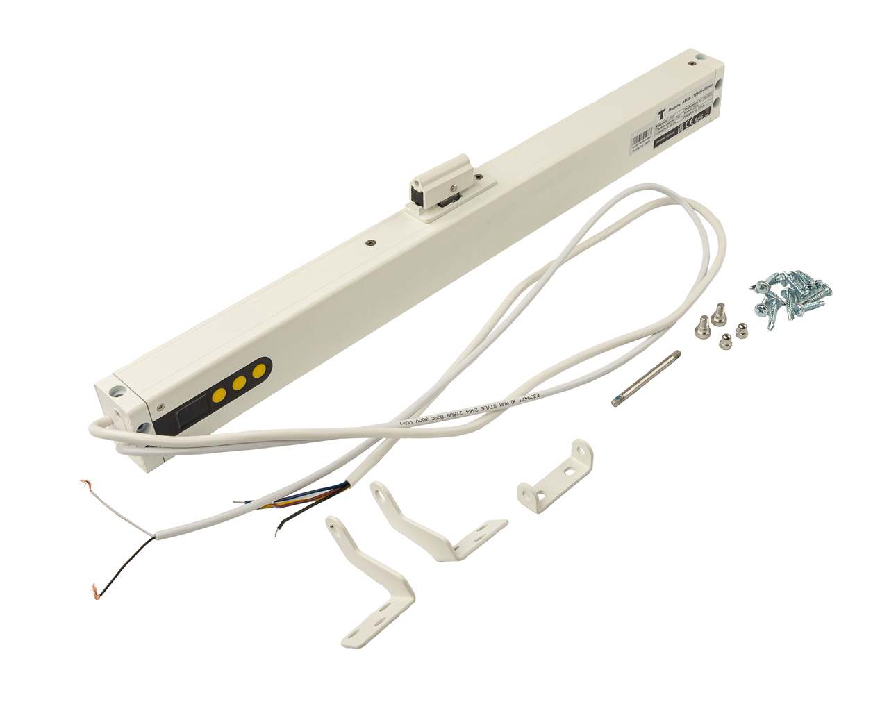 Электропривод цепной PRO Синхро с регулировкой выхода до 400мм, 230В, белый. Рис. 1