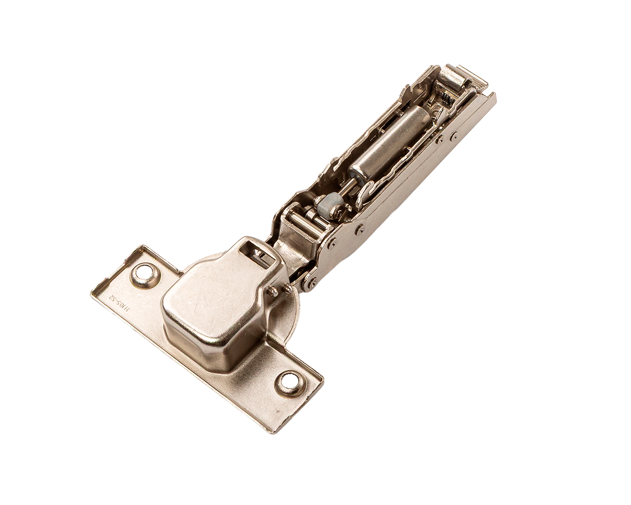 Петля для Накладных дверей Alphalux Clip-On, Soft-Close, угол открывания 100°, 52 мм, чашка 35 мм, никель. Рис. 2