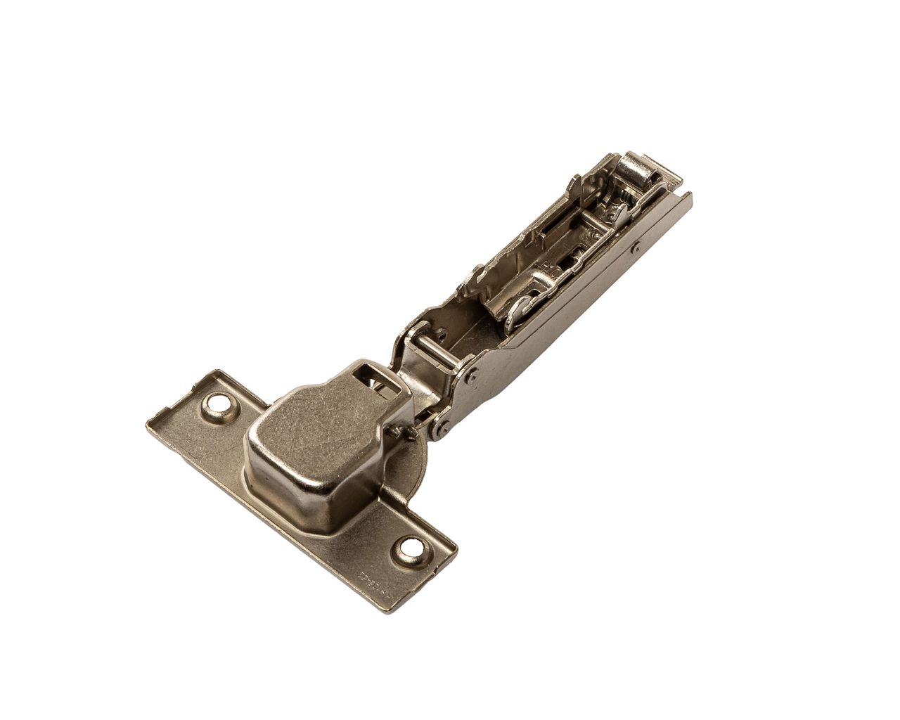 Петля для Накладных дверей Alphalux Clip-On, Без пружины, угол открывания 100°, 52 мм, чашка 35 мм, никель. Рис. 2