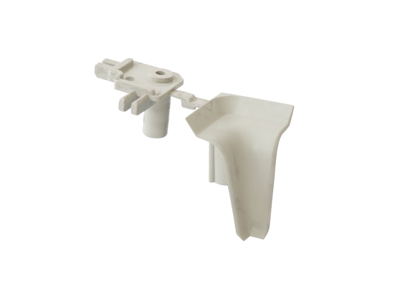 Угол 90° внутренний овального пристеночного бортика, пластик, серый. Рис. 3