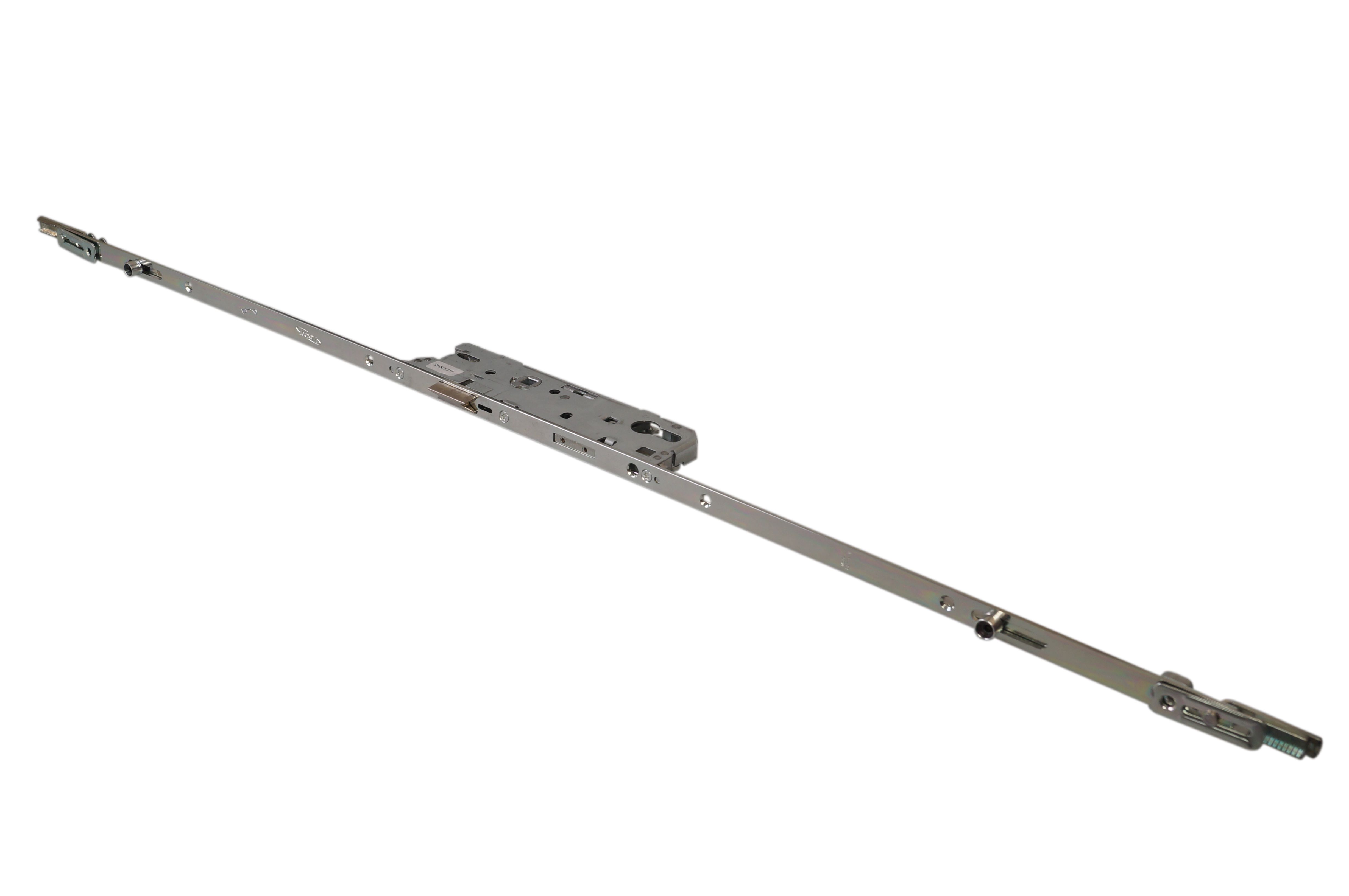 Замок многозап., ригель с фал. защ., привод от ручки, 2 стандарт. цапфы, с функц. удл., Maxbar 3-х частный № 856, L=900, 16/35/92/1850-2490. Рис. 2