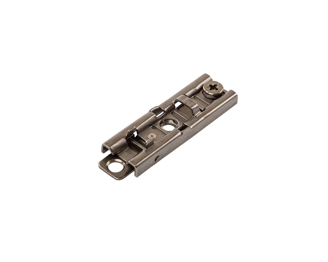 Планка монтажная для петель Alphalux  Titan, Clip-on, H=2, прямая, под саморез, титан. Рис. 2