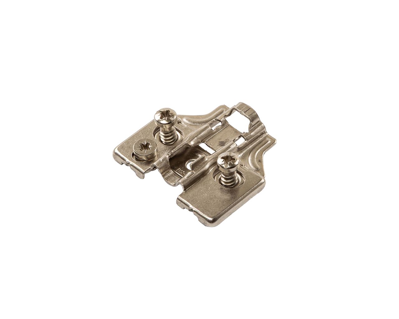 Планка монтажная для петель Alphalux Nickel Clip On, Soft-Close, H=2, крестовая, евровинт. Рис. 2 Планка монтажная для петель Alphalux Nickel Clip On, Soft-Close, H=2, крестовая, евровинт. Рис. 2