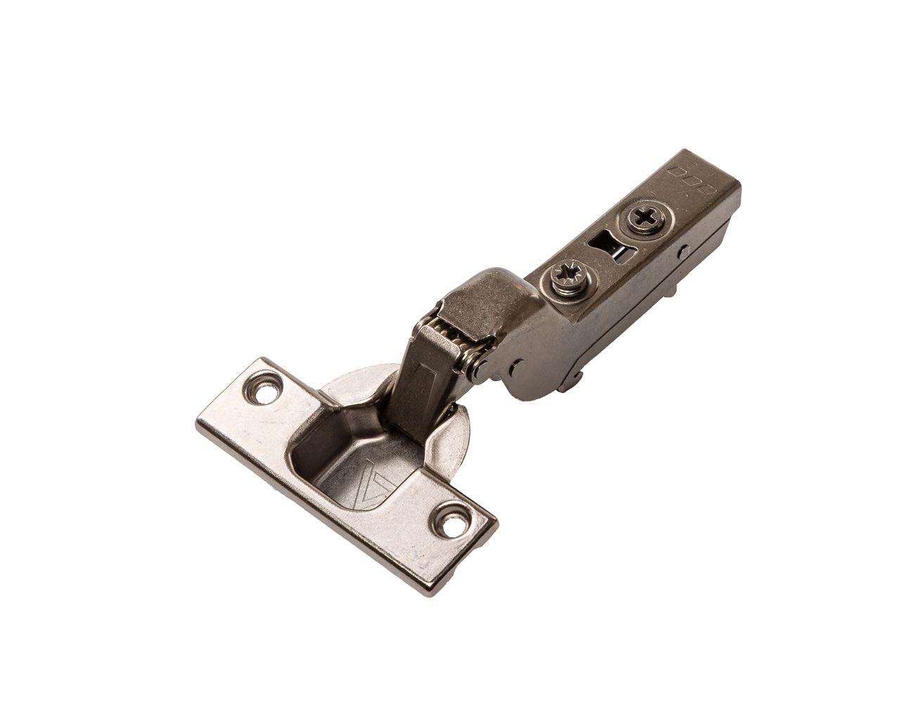 Петля для Вкладных дверей Alphalux Titan Clip-On, без доводчика, угол открывания 100°, 52 мм, чашка 35 мм, титан. Рис. 1 Петля для Вкладных дверей Alphalux Titan Clip-On, без доводчика, угол открывания 100°, 52 мм, чашка 35 мм, титан. Рис. 1