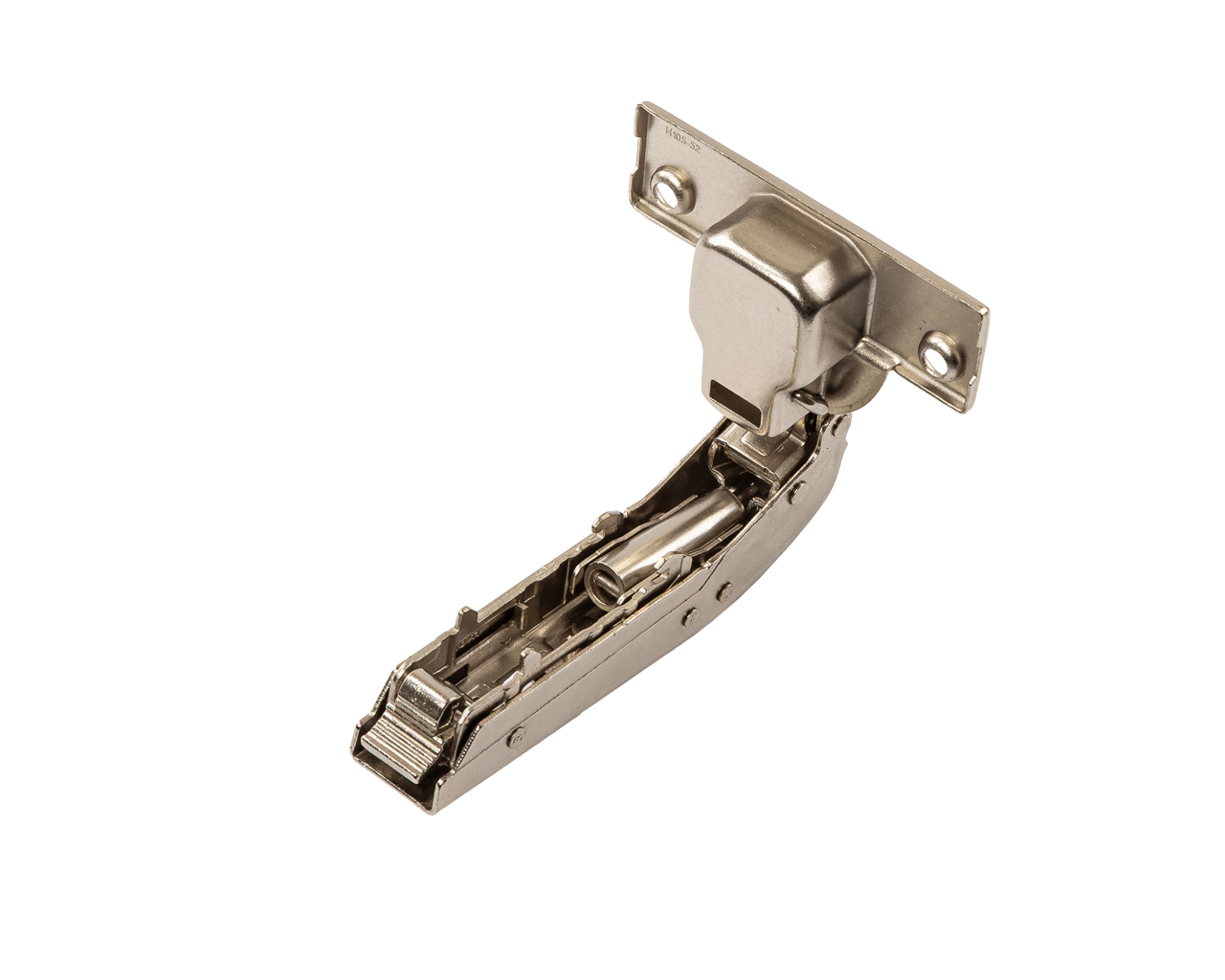 Петля для угловых дверей +90° Alphalux Clip-On, Soft-Close, угол открывания 100°, 52 мм, чашка 35 мм, никель. Рис. 2