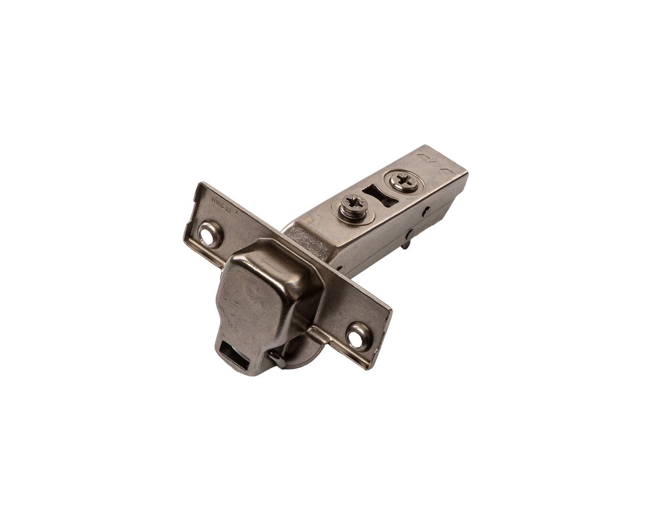 Петля для накладных дверей Alphalux Alpha Clip-On, Soft-Close, угол открывания 100°, 52 мм, чашка 35 мм, титан. Рис. 3