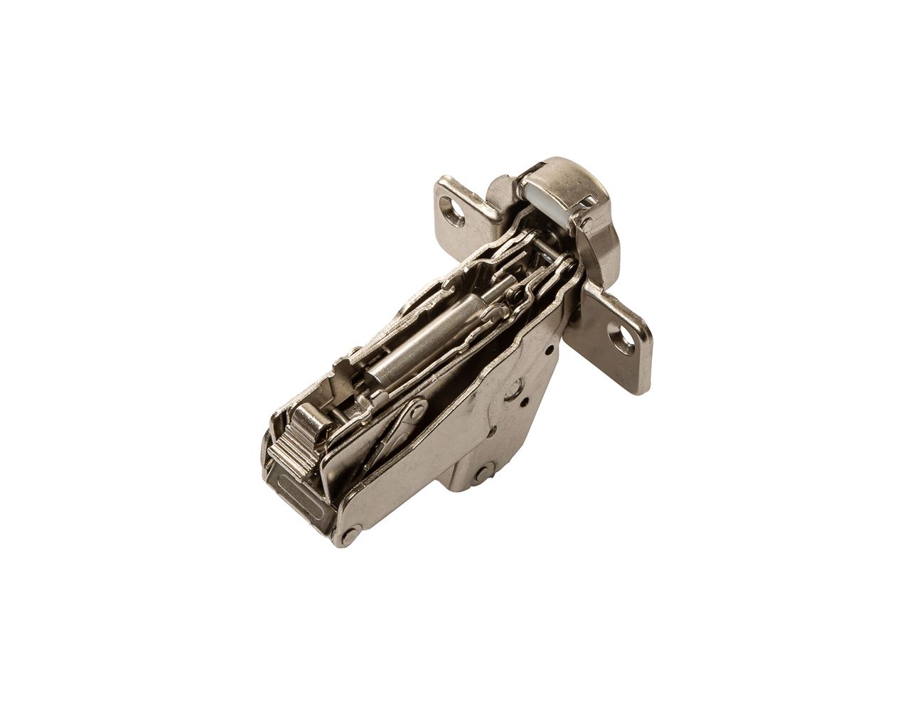 Петля для накладных дверей Alphalux Alpha Clip-On, Soft-Close, угол открывания 155°, 52 мм, чашка 35 мм, никель. Рис. 2