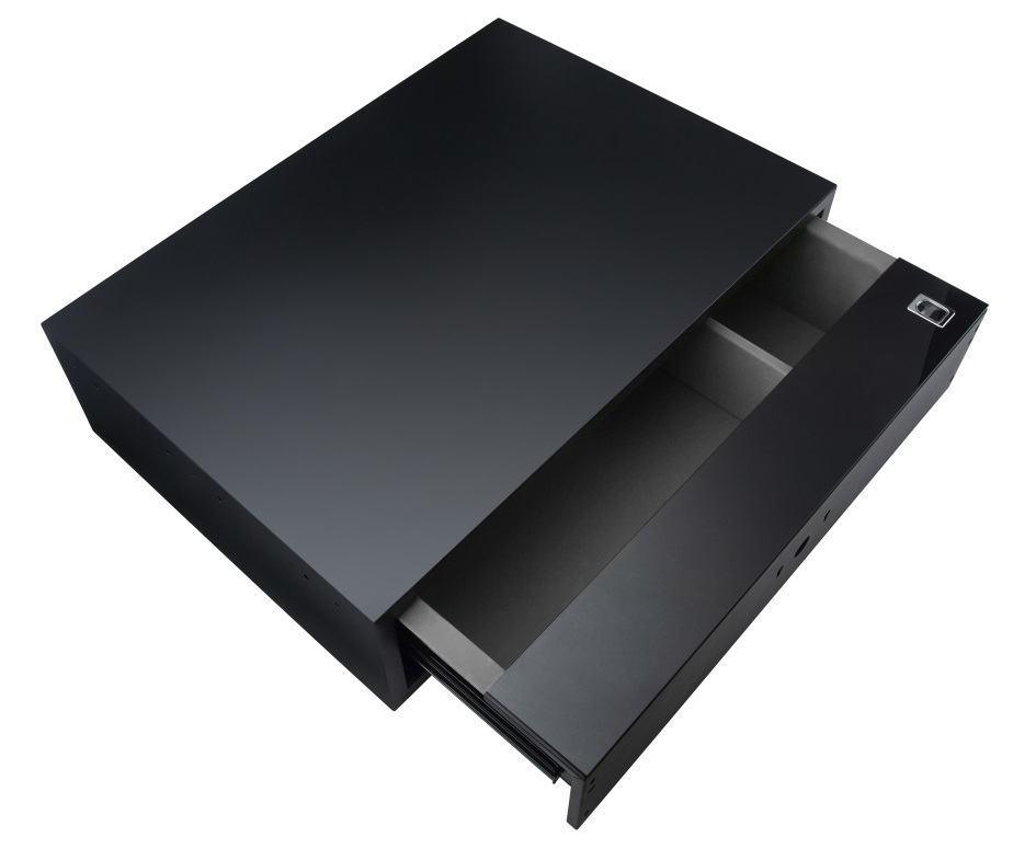 ALPHALUX Aiden Мини-сейф в базу 600 мм, 564х400х150 (ШхГхВ), черный. Рис. 1