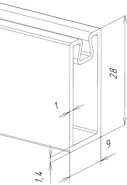 ALPHALUX Aiden Штанга прямоугольная L-3000 мм, шампань. Рис. 1 ALPHALUX Aiden Штанга прямоугольная L-3000 мм, шампань. Рис. 1