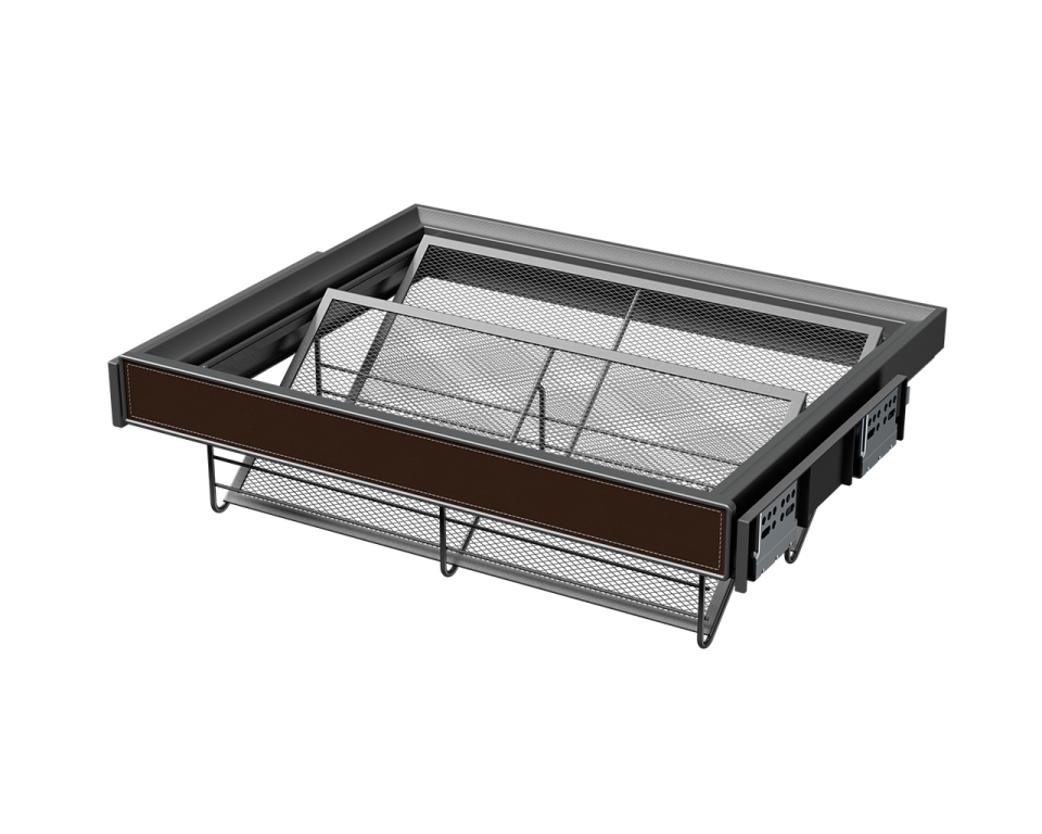 ALPHALUX Aiden Выдвижная обувница в базу 600 мм, 564х430х150 (ШхГхВ), экокожа, темно-коричневый. Рис. 1 ALPHALUX Aiden Выдвижная обувница в базу 600 мм, 564х430х150 (ШхГхВ), экокожа, темно-коричневый. Рис. 1