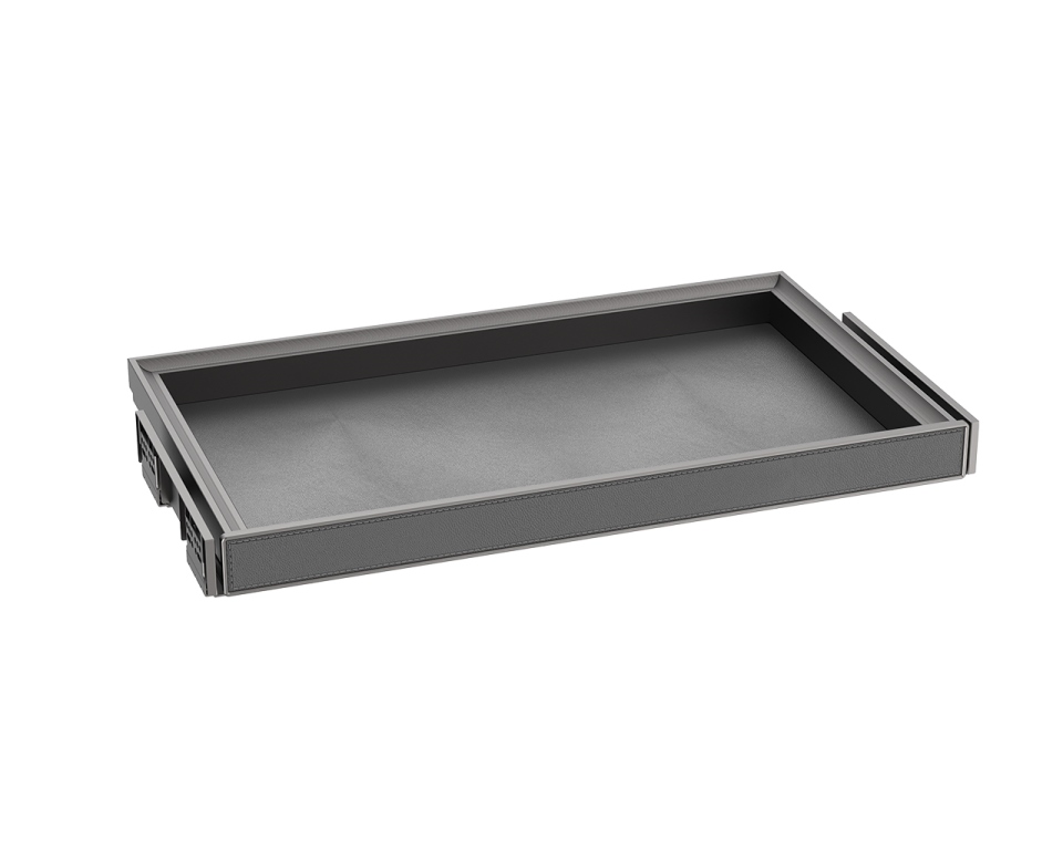 ALPHALUX Aiden Выдвижной лоток в базу 600 мм, 564х430х68 (ШхГхВ), экокожа, темно-серый. Рис. 1 ALPHALUX Aiden Выдвижной лоток в базу 600 мм, 564х430х68 (ШхГхВ), экокожа, темно-серый. Рис. 1
