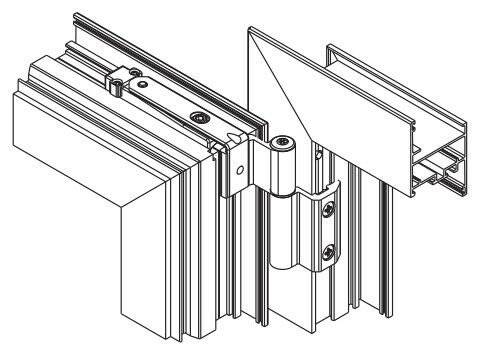 Адаптер для поворотной оконной петли Classic 3D 80, 04727000. Рис. 2
