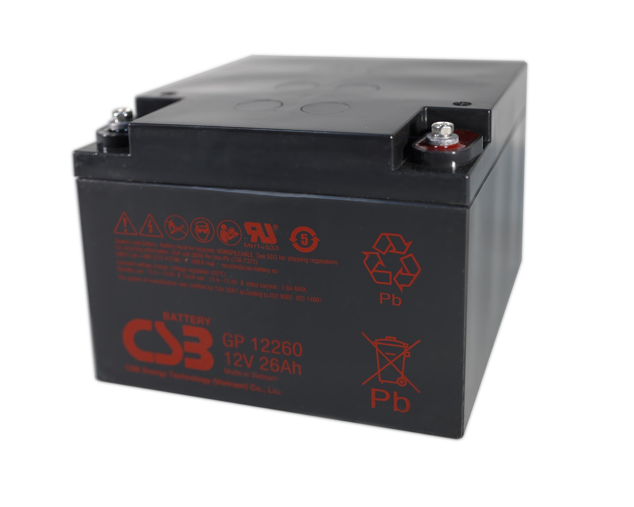 Аккумуляторы комплект 2 штуки 26Ah 12V (для MBZ 300 NG 24 A). Рис. 1