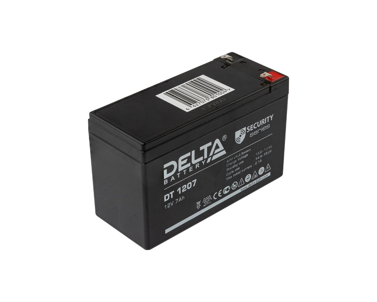 Аккумуляторная батарея DT 1207 (12V/7Ah). Рис. 1