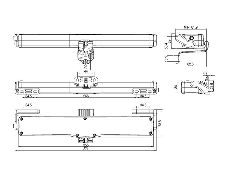 Автоматический привод цепной VARIA SLIM BASE 230V, белый, 07889560. Рис. 3