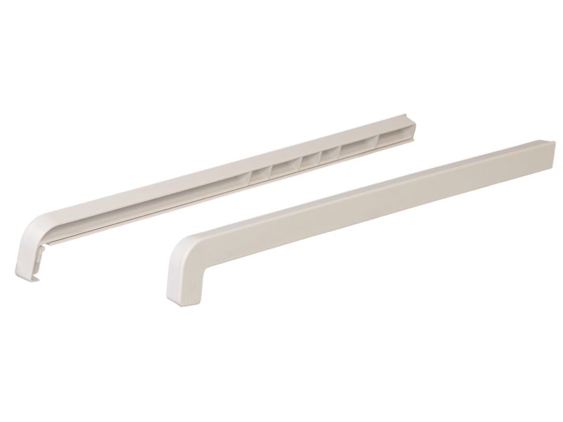 Накладка BAUSET торцевая ABS кОтливу 190-360мм левая/правая белая. Рис. 1