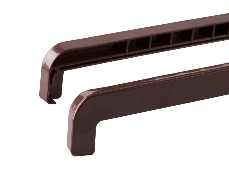 Накладка BAUSET торцевая ABS кОтливу 190-360мм левая/правая коричневая