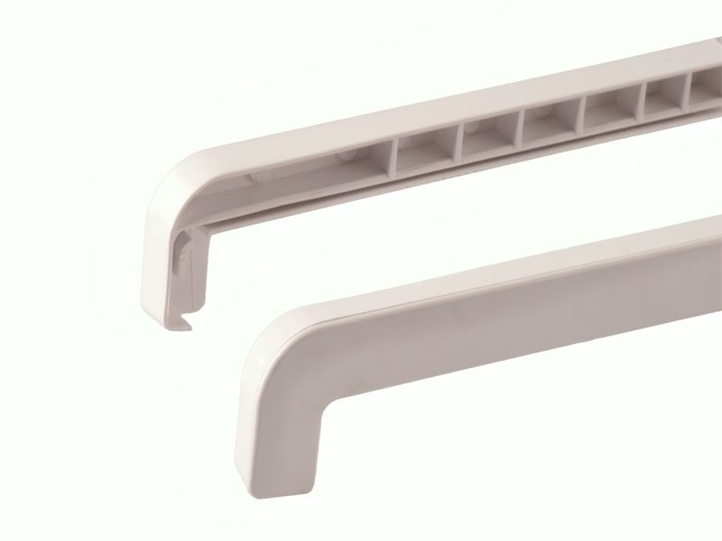 Накладка BAUSET торцевая ABS кОтливу 70-180мм левая/правая белая. Рис. 1