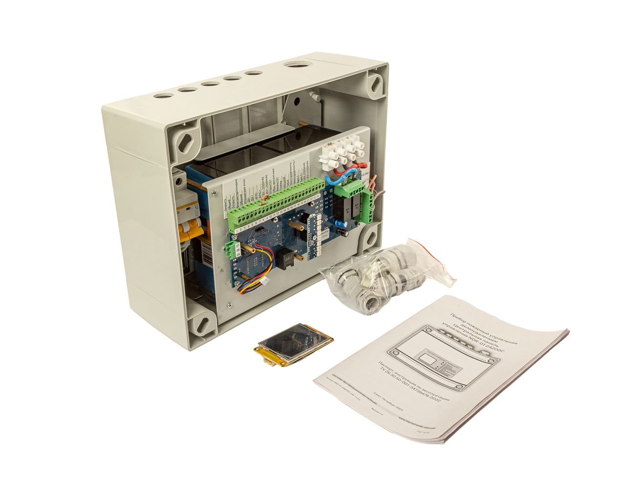 Блок управления дымоудалением NRD-01 2420DC 24V 5А IP56 TFT 1 зона с АКБ. Рис. 1