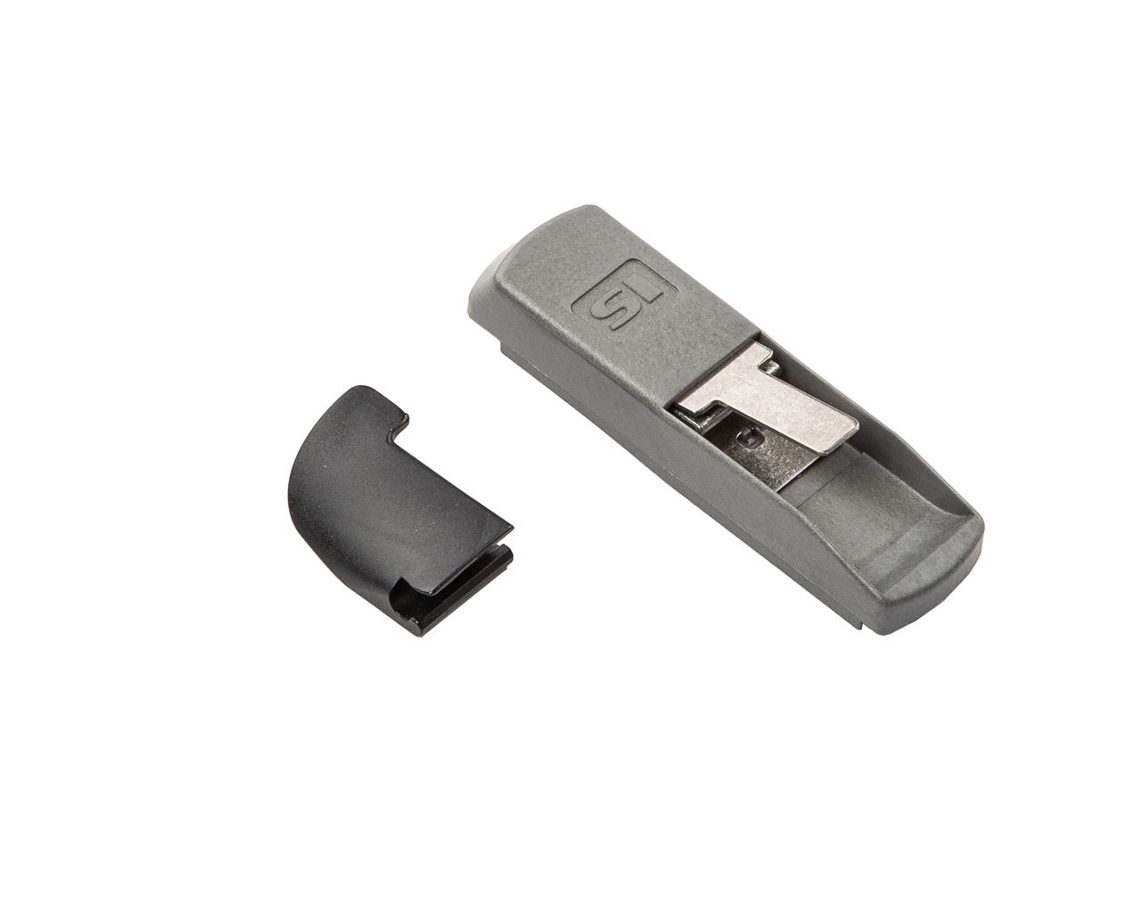 Блокиратор ошибочного действия 13 мм левый (блокиратор + язычок, 2 части). Рис. 1