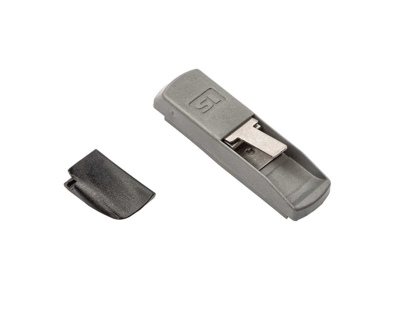 Блокиратор ошибочного действия 9 мм правый (блокиратор + язычок, 2 части)