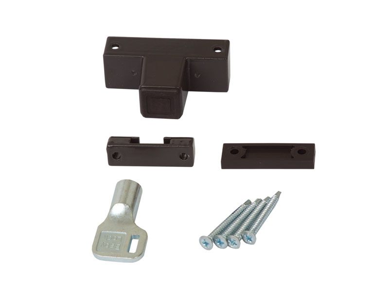 Блокиратор поворота ELEMENTIS с цилиндром и ключом коричневый RAL 8019. Рис. 3 Блокиратор поворота ELEMENTIS с цилиндром и ключом коричневый RAL 8019. Рис. 3