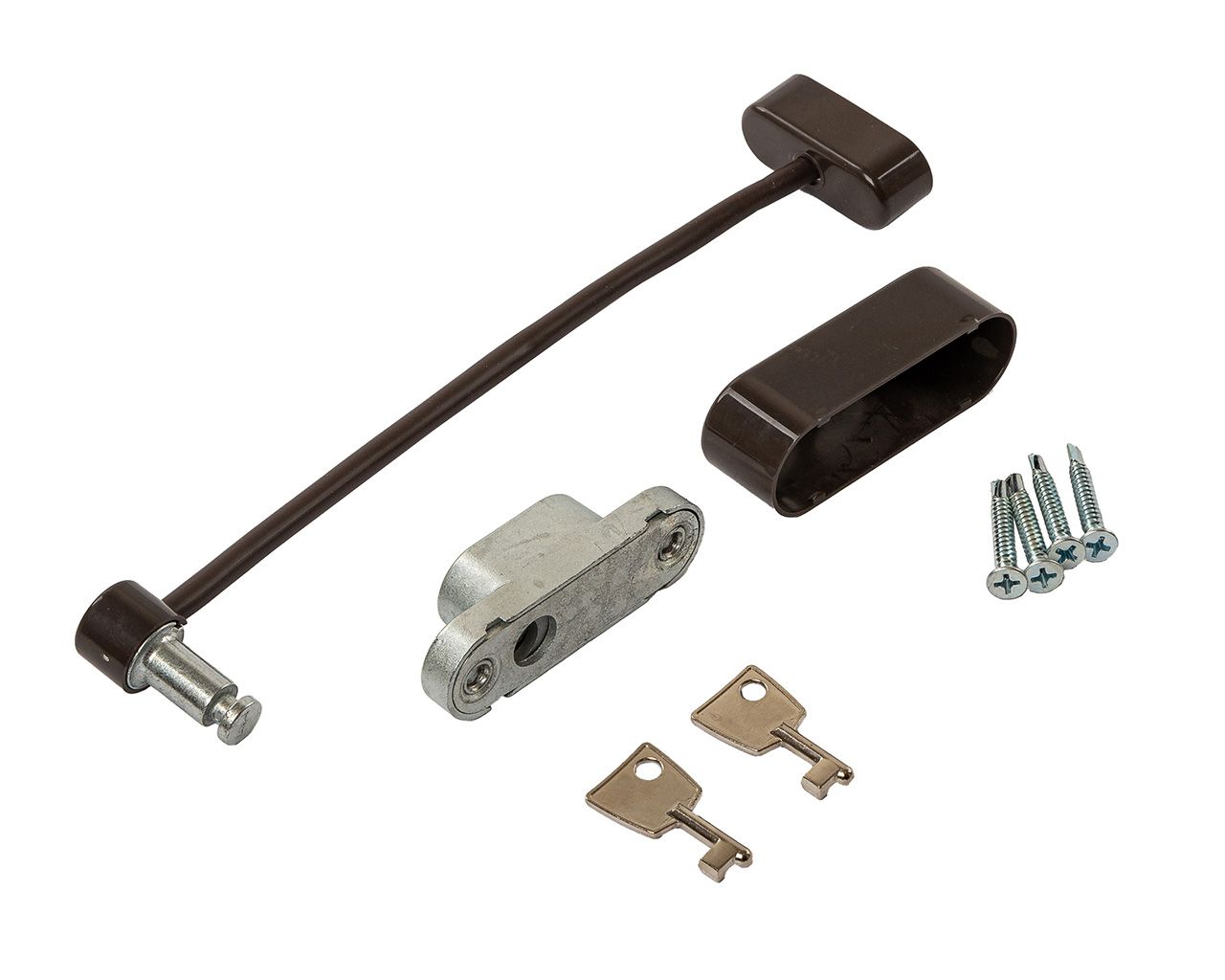 Блокиратор поворота ELEMENTIS "Топаз" с тросиком и ключом коричневый  RAL 8019. Рис. 3