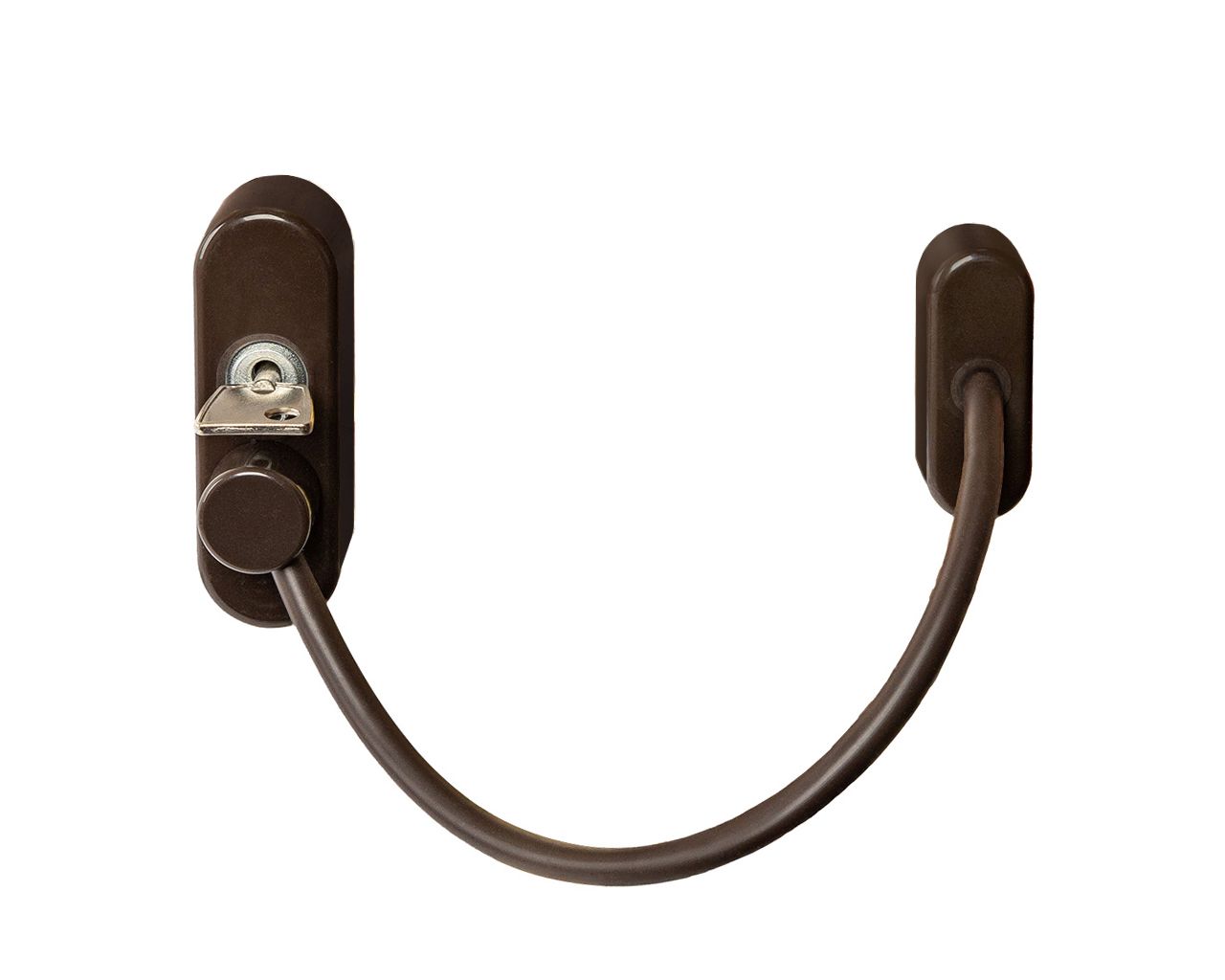 Блокиратор поворота ELEMENTIS "Топаз" с тросиком и ключом коричневый  RAL 8019. Рис. 2