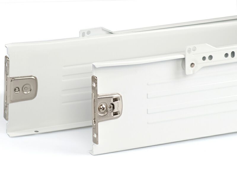 Боковины Firmax с роликовыми направляющими, H=118 мм, L=500мм, белый RAL9003, (4 части). Рис. 1 Боковины Firmax с роликовыми направляющими, H=118 мм, L=500мм, белый RAL9003, (4 части). Рис. 1