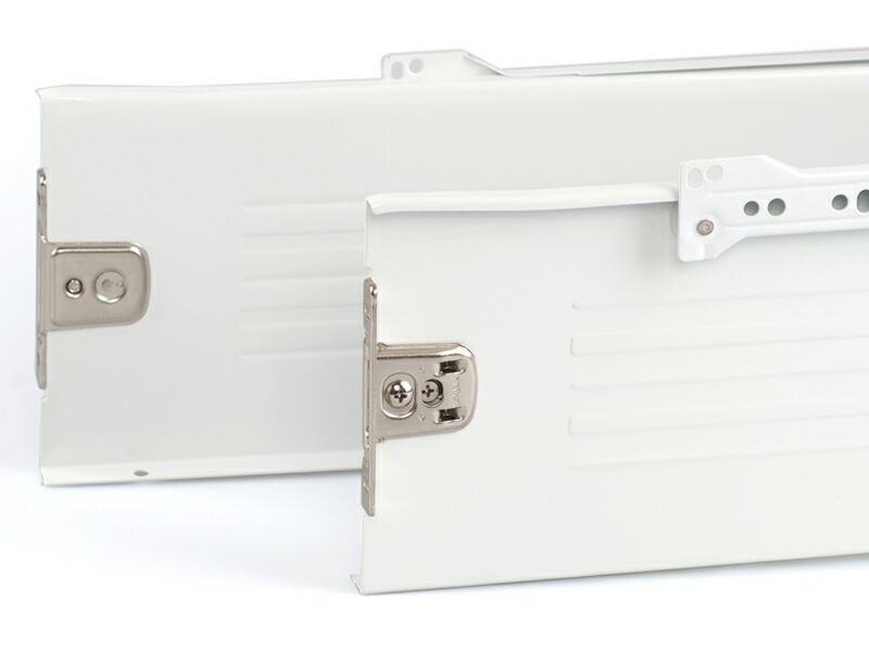 Боковины Firmax с роликовыми направляющими, H=150 мм, L=400мм, белый RAL9003, (4 части). Рис. 1 Боковины Firmax с роликовыми направляющими, H=150 мм, L=400мм, белый RAL9003, (4 части). Рис. 1