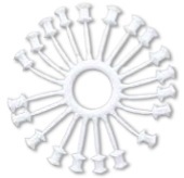 Буфер 15,5мм под соединение Isabel белый. Рис. 1