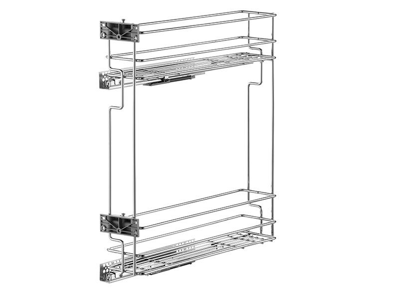 Бутылочница в базу 150мм, левая, с креплением к фасаду, направляющие плавного закрывания,. Рис. 1 Бутылочница в базу 150мм, левая, с креплением к фасаду, направляющие плавного закрывания,. Рис. 1