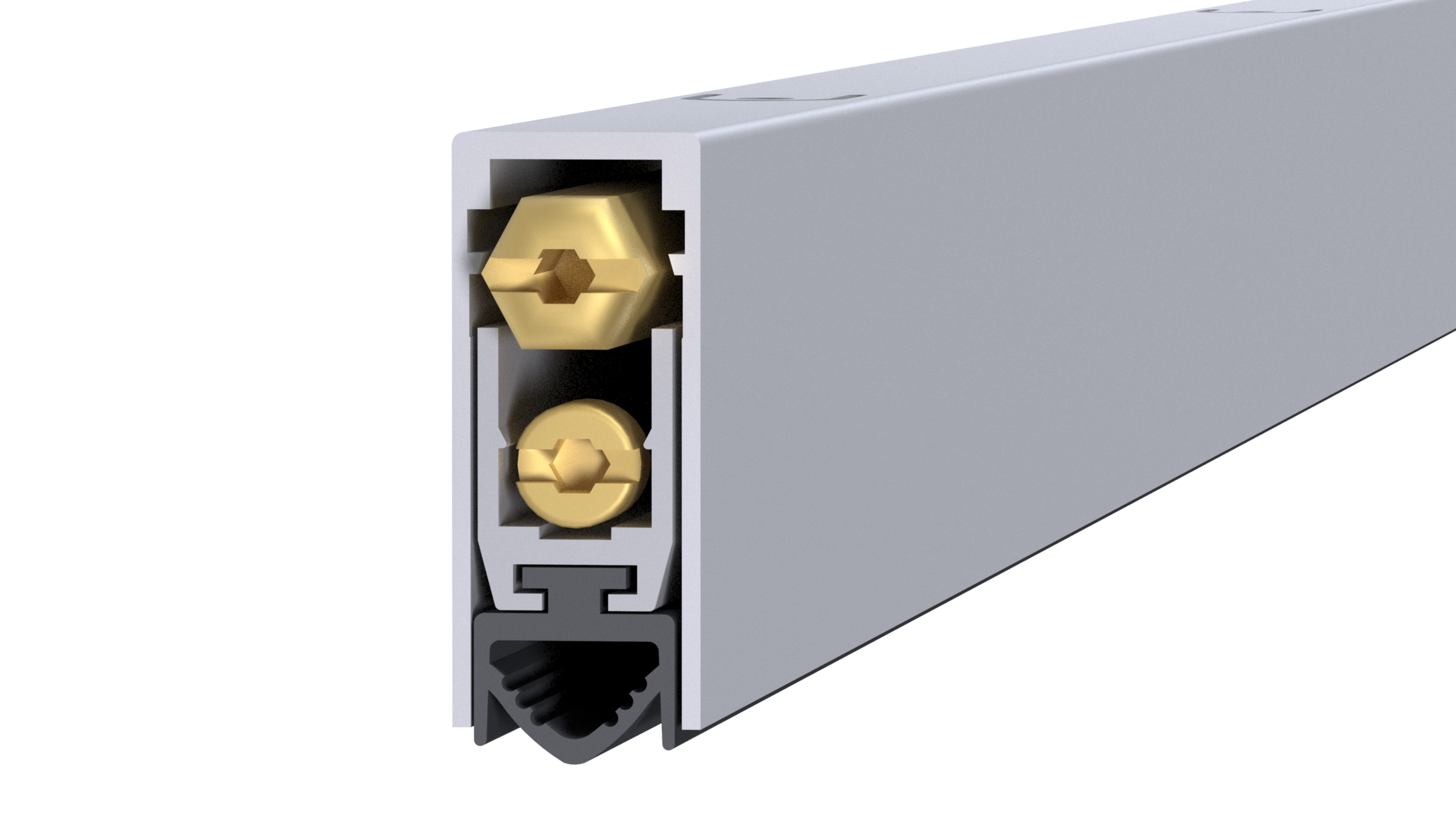 Автоматический дверной умный порог, длина 930 мм, в паз 12x28.5 мм