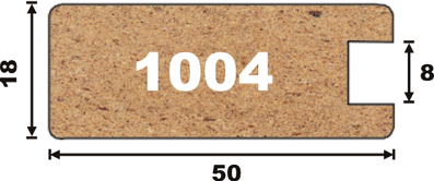 Профиль MP-1004 МДФ AGT 18*50*2800 мм, серебро (257). Рис. 2