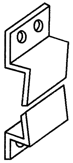 Кронштейн BAUSET ABS 10мм для МС нижний белый. Рис. 2 Кронштейн BAUSET ABS 10мм для МС нижний белый. Рис. 2