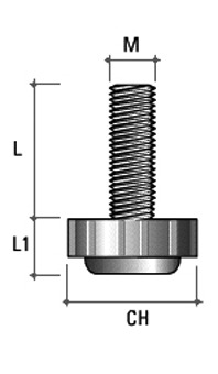 PI06 Опора регулируемая, М8, L=30мм, сталь, черная. (комплект 100 шт.). Рис. 2 PI06 Опора регулируемая, М8, L=30мм, сталь, черная. (комплект 100 шт.). Рис. 2