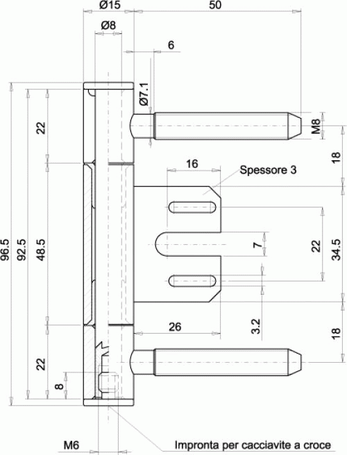 Петля ввертная, 2-штыревая, диаметр 15 мм, с центральной пластиной+стержень с головкой+1 головка (4 части), сталь, никелированный. Рис. 2 Петля ввертная, 2-штыревая, диаметр 15 мм, с центральной пластиной+стержень с головкой+1 головка (4 части), сталь, никелированный. Рис. 2