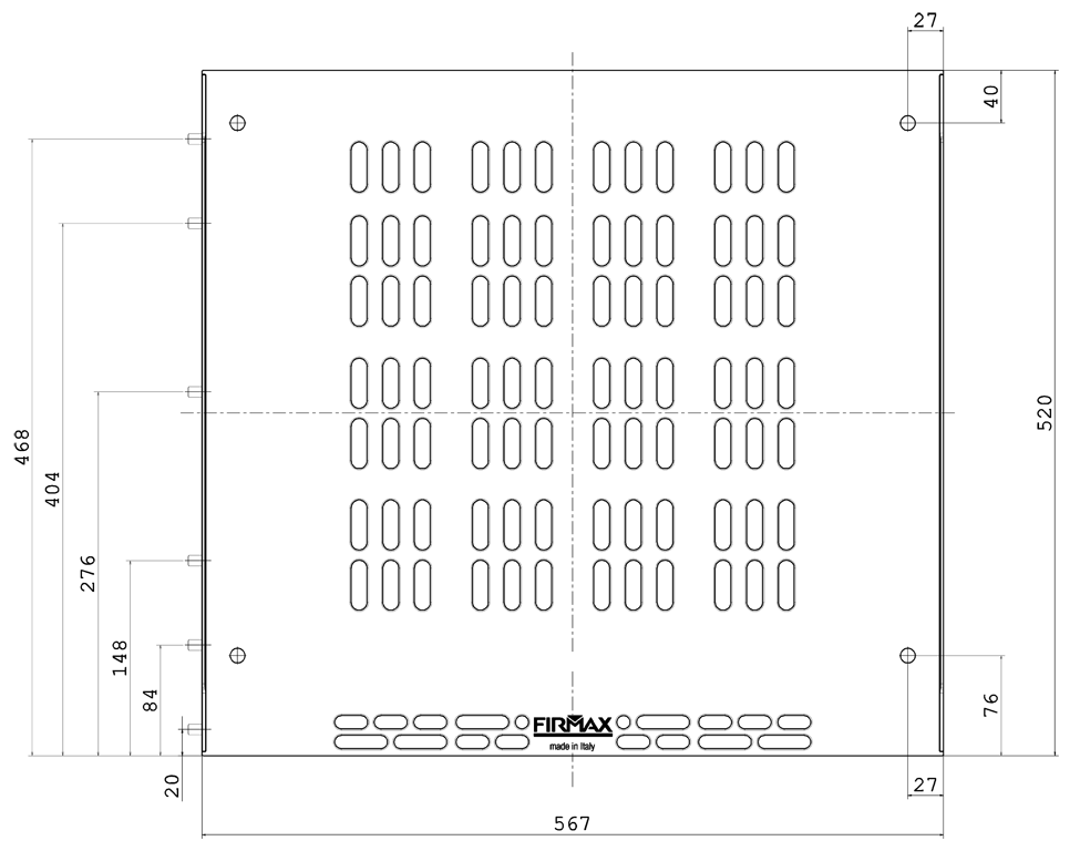 База пластиковая для встроенного холодильника, черная FIRMAX. Рис. 2