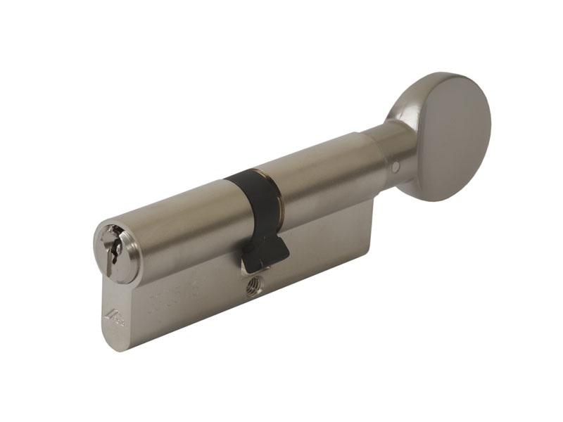 Цилиндр 40(ручка)-40(ключ) с плоск ручкой, никелир. Рис. 3