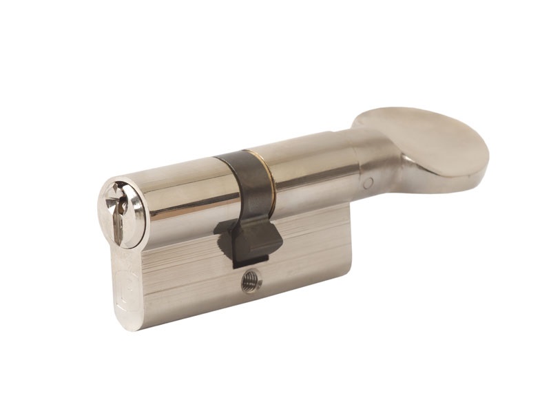 Цилиндр профильный ELEMENTIS с ручкой 30(ключ)/30(ручка), никелированный. Рис. 2