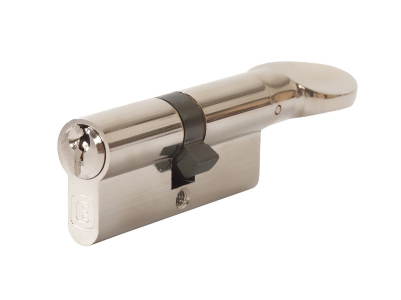 Цилиндр профильный ELEMENTIS с ручкой 35(ключ)/35(ручка), никелированный. Рис. 3