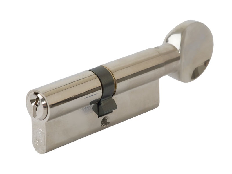 Цилиндр профильный ELEMENTIS с ручкой 40(ключ)/40(ручка), никелированный. Рис. 2