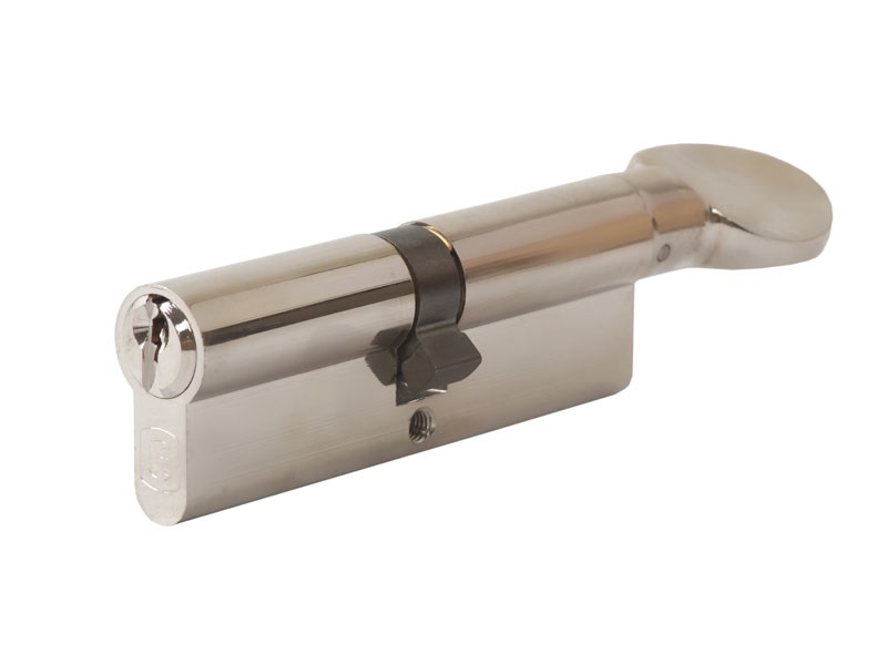 Цилиндр профильный с ручкой ELEMENTIS 45(ключ)/45(ручка), никелированный. Рис. 2 Цилиндр профильный с ручкой ELEMENTIS 45(ключ)/45(ручка), никелированный. Рис. 2