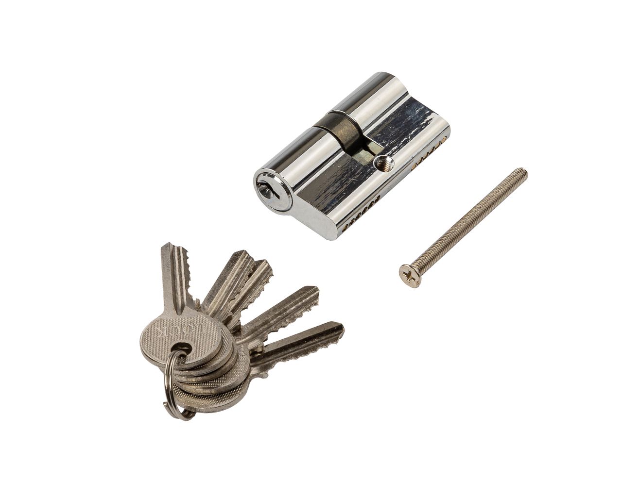 Цилиндр профильный 30/30, алю, 5 ключей. Рис. 1